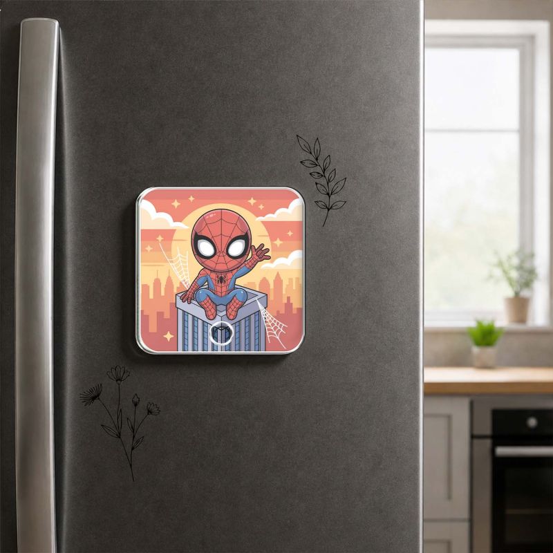 Musical Fridge Magnet Superhero Ironman Theme Magnet with Playing Song Feature Home Decoration Birthday Return Gift